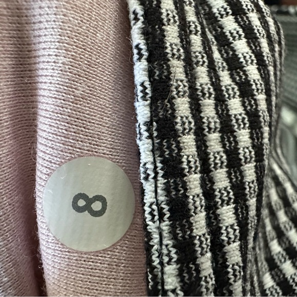 Lululemon Black White Patterned Cropped Leggings Yoga Workout Gym - Picture 4 of 4